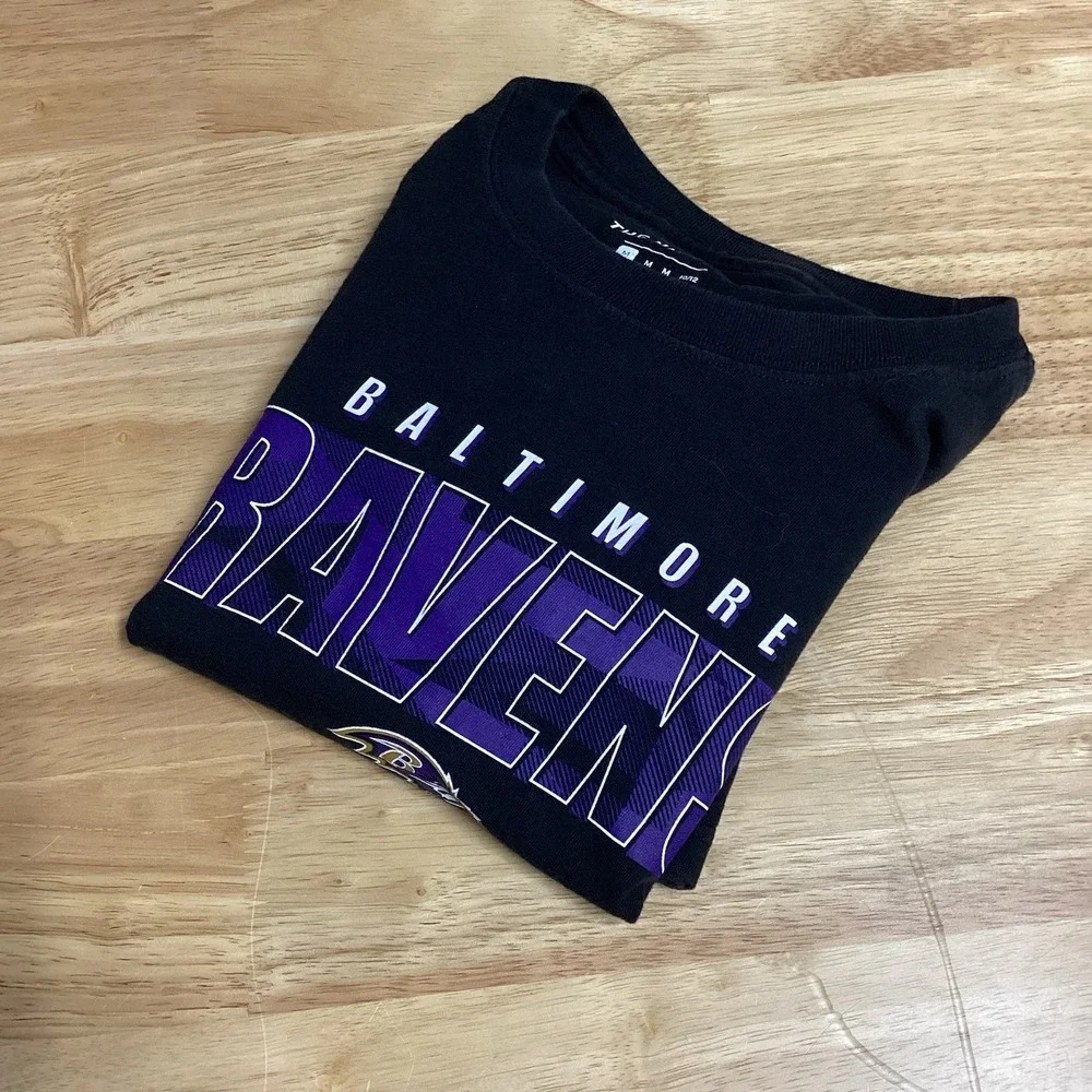 Youth Nike Baltimore‎ Ravens Football Long sleeved Tee Black Medium